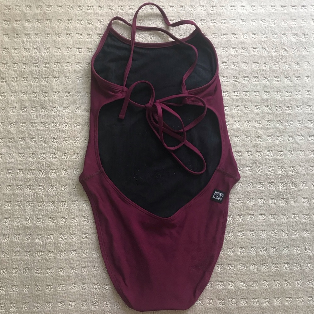 Jolyn Onesie Tieback Cabernet Maroon 30 One Piece